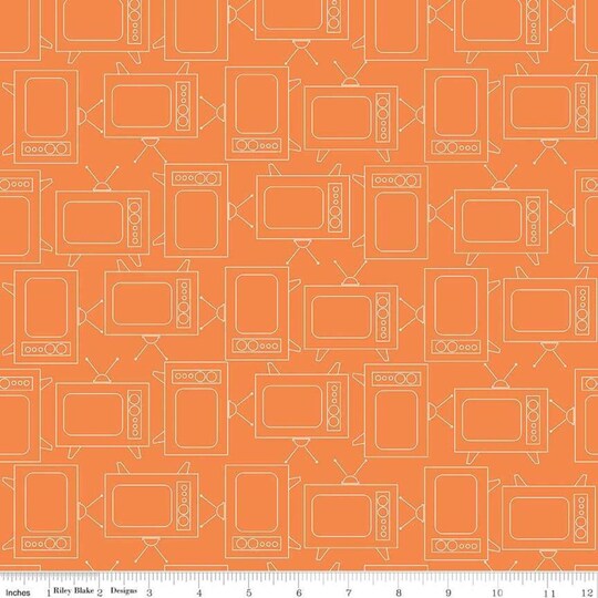 TV in Orange (c6411-orange) | Bee Basics | Lori Holt | Riley Blake